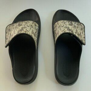 OOFOS Men's Sport Slide Flex Sandal - Desert Camo - OOahh - Men's Size 12